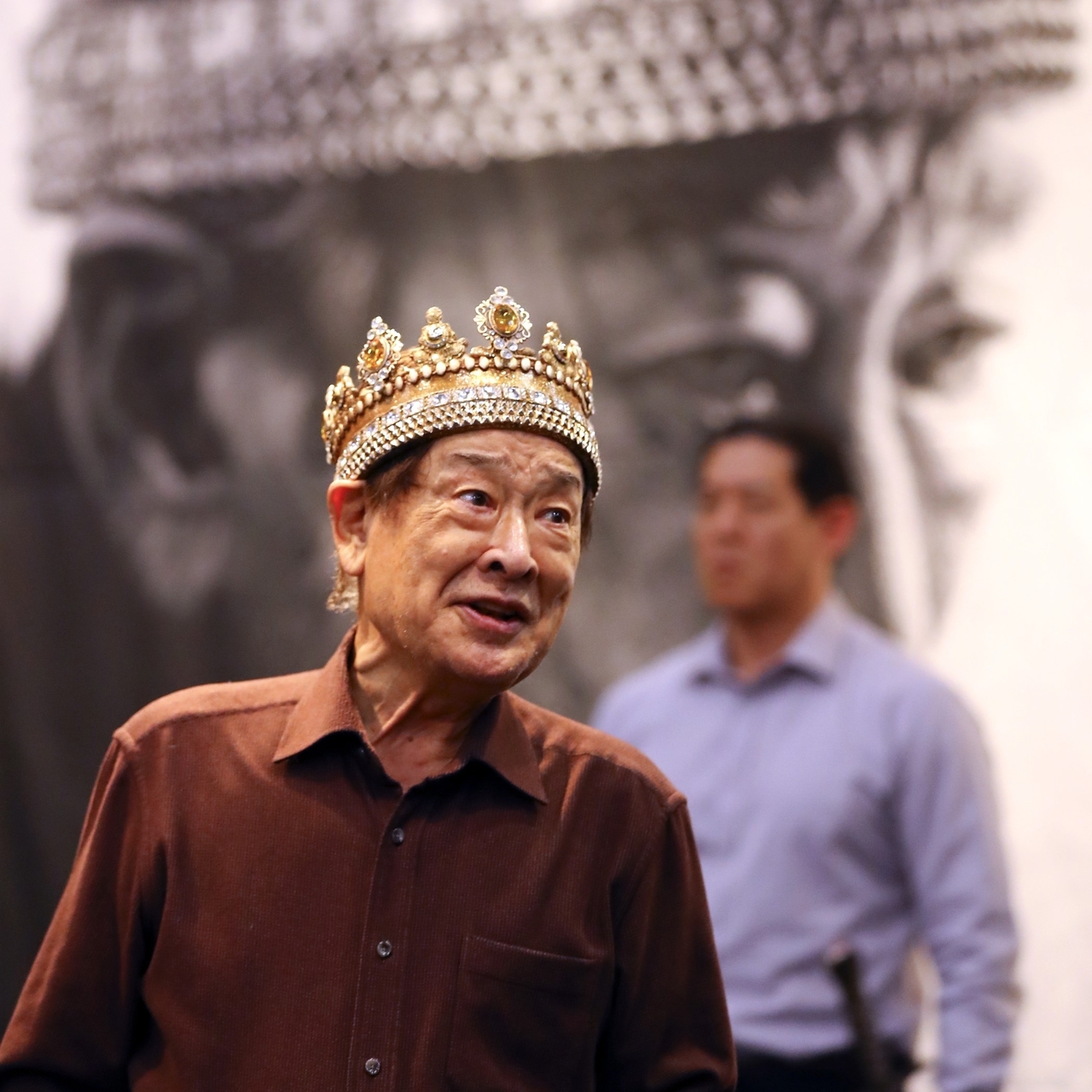 Lee Soon-jae in rehearsal for "King Lear" in May 2023 (Newsis)