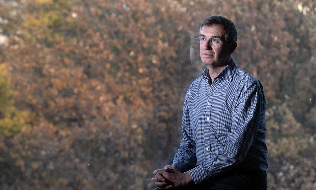 Xavier Salmon, director of the Department of Drawings and Prints at the Louvre Museum, poses for a photo on Nov. 20 at the Art Cube 2R2 Gallery in Seoul. (Im Se-jun/The Korea Herald)