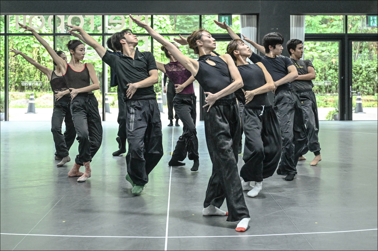 Dancers rehearse "Under the Trees’ Voices" (Seoul Metropolitan Ballet)