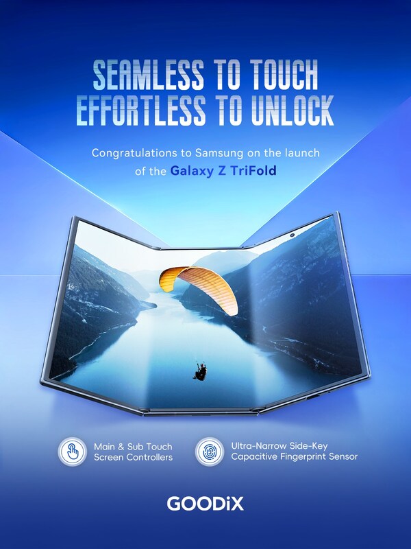 Goodix Powers Samsung's Galaxy Z TriFold with Advanced Foldable