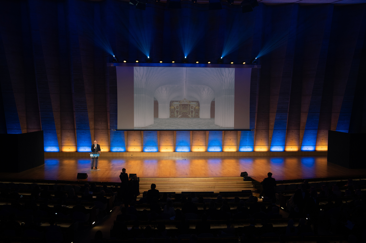 View of the Prix Versailles award ceremony on Thursday at UNESCO Headquarters in Paris (Prix Versailles)