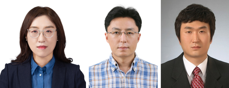 강미경 강사(왼쪽부터), 이대성 교수, 이상인 교수.[경북대 제공]
