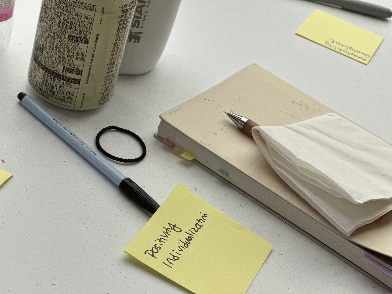 Notes of women participating in a leadership talk held by the Gallery at the British Embassy in South Korea on Sept. 23 (Choi Jeong-yoon/The Korea Herald)