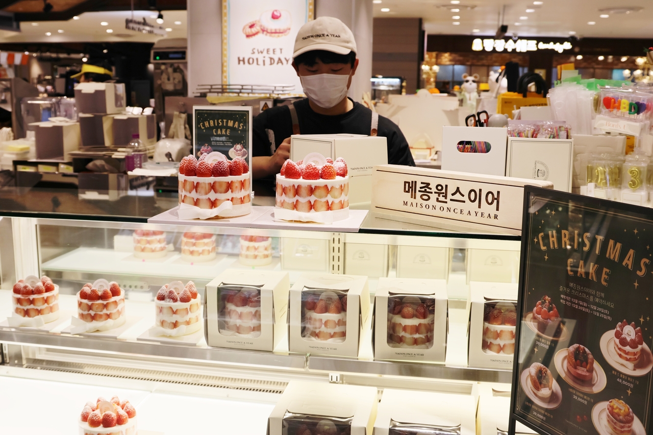 롯데백화점 대구점 지하 2층 디저트 편집숍에 입점한 ‘메종원스이어’ 매장 모습.[롯데백화점 제공]