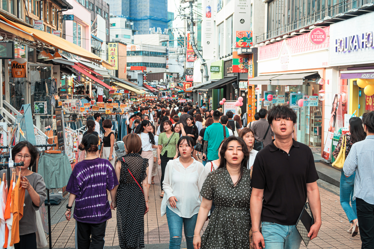 Street view in Hongdae district. (Getty Image Bank)