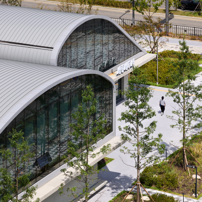 Sejong Tax Office, or "House of 4 Layers," designed by Mass Studies (Photo by Kim Yong)