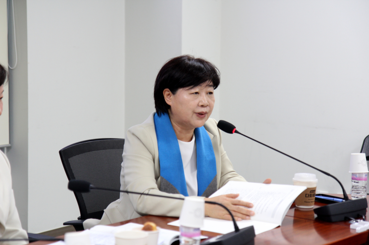 베이커리 산업 안전·근로 교육 개선 정책간담회에서 서영교 더불어민주당 의원 [대한제과협회 제공]