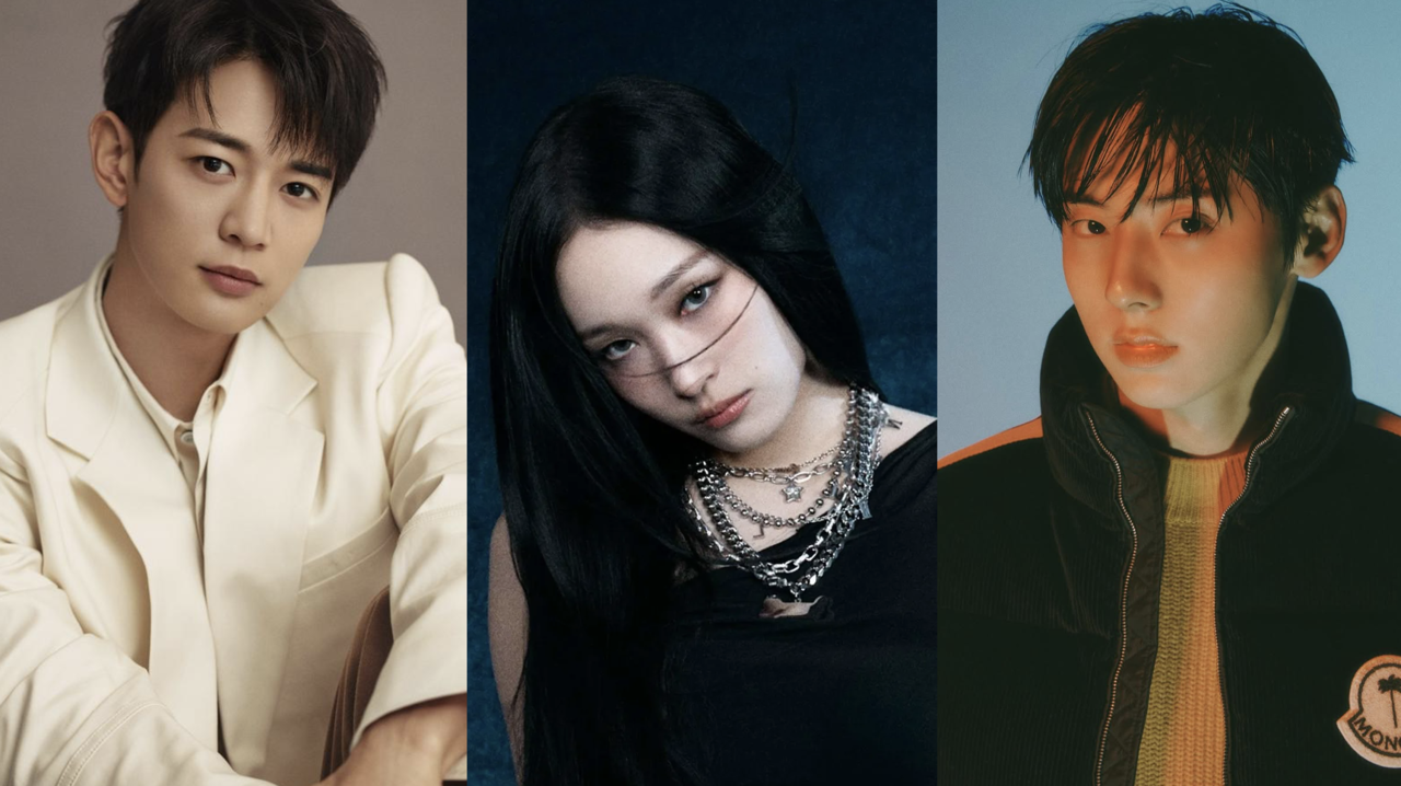 From left: Shinee’s Minho, Allday Project’s Annie and singer-actor Hwang Min-hyun (SM Entertainment, The Black Label, Instagram @optimushwang)