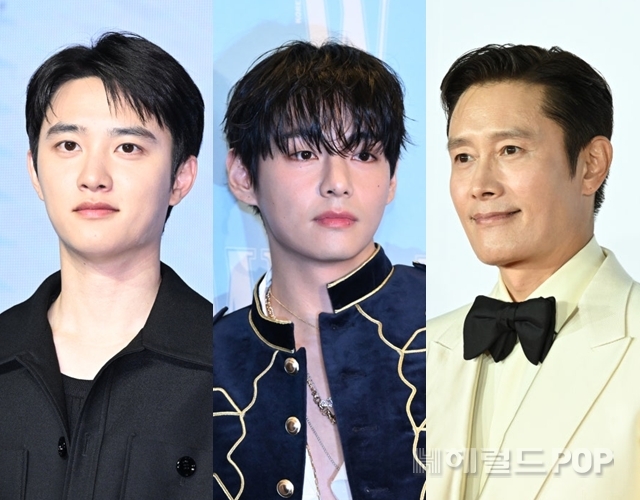 도경수, 뷔, 이병헌/사진=윤병찬 기자