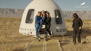 Paraplegic engineer becomes the first wheelchair user to blast into space