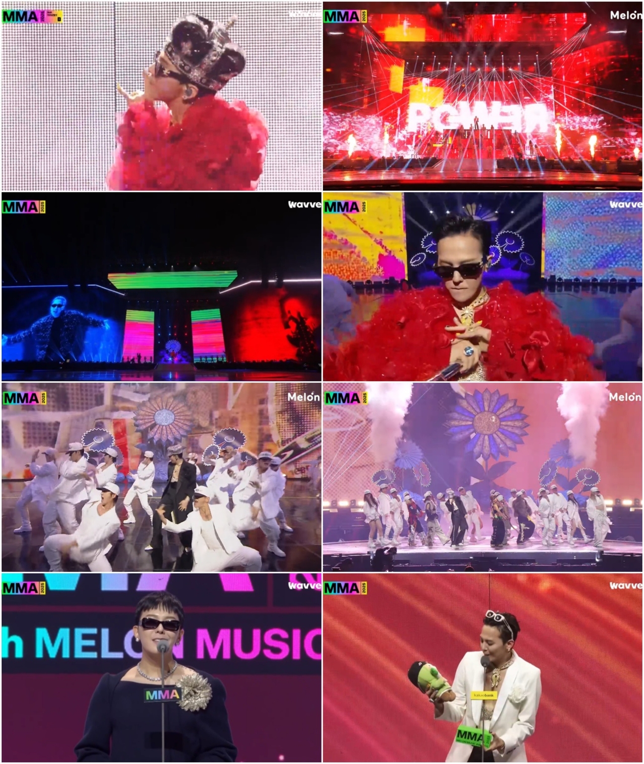 지드래곤/사진=MMA2025 방송 화면 캡처