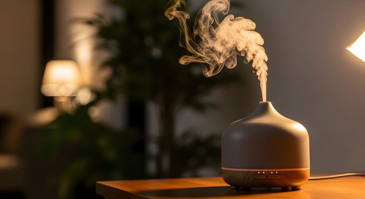 A diffuser is seen on a table. (123rf)