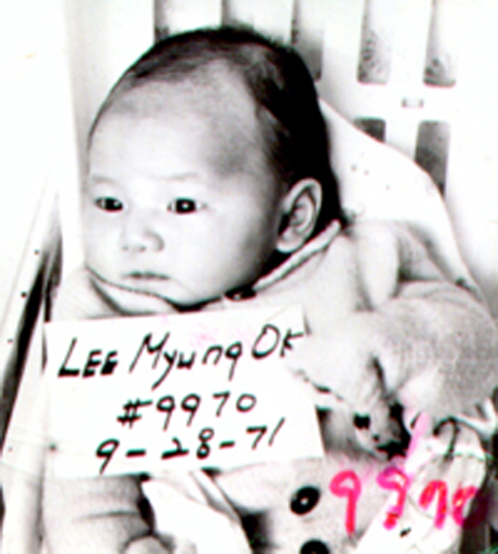 Lee Myung-ok, pictured as a baby, was adopted by a family in Norway in 1972 at six months old. (Photo courtesy of Global Overseas Adoptees' Link)