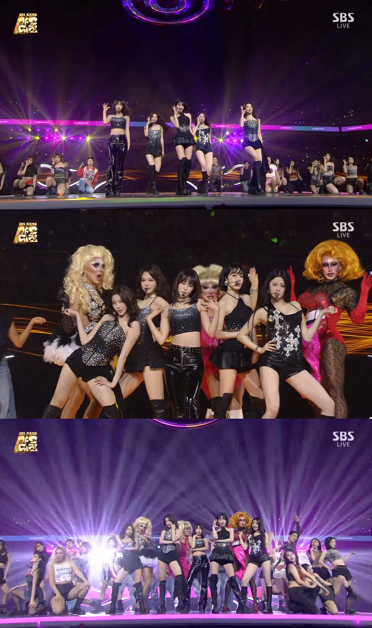 르세라핌 *사진 출처: ‘2025 SBS 가요대전’ 갈무리, 쏘스뮤직