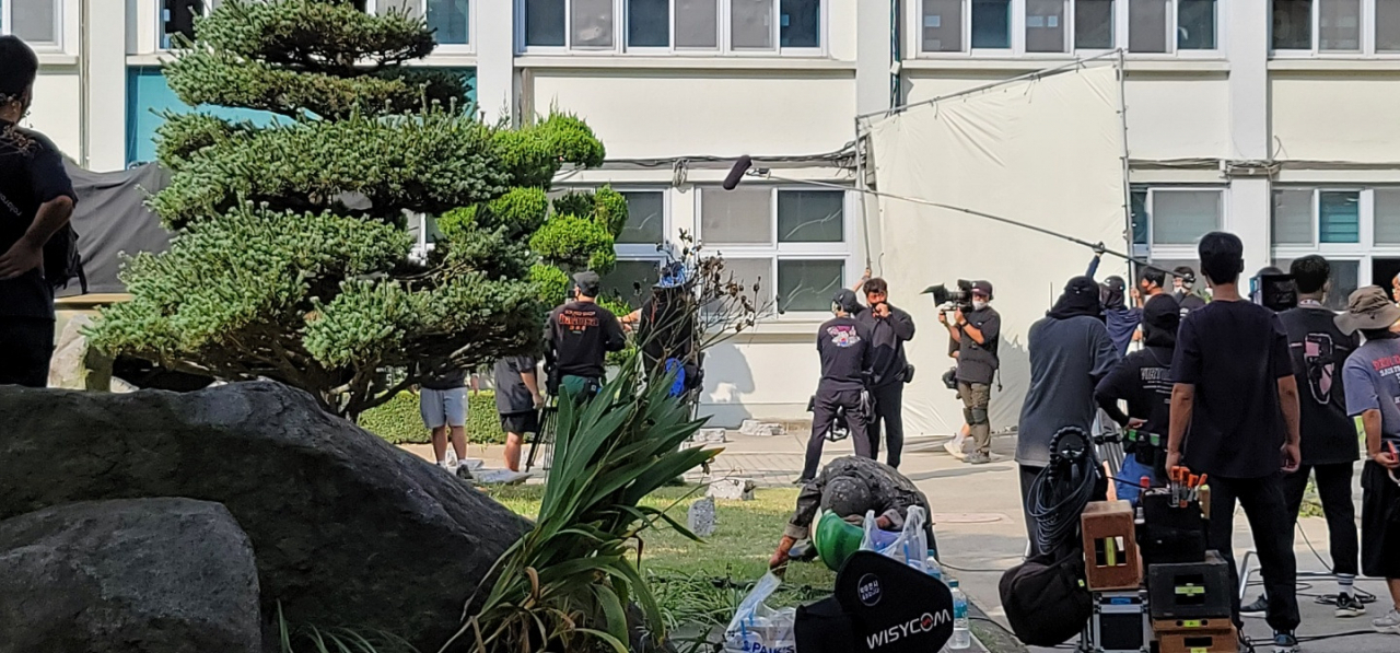 드라마 촬영현장