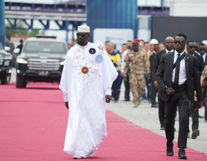 Guinea junta chief Doumboya elected president: election commission