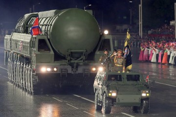 북한이 4일 동해상으로 미상의 탄도미사일을 발사한 것으로 알려져졌다. 사진은 북한의 신형 대륙간탄도미사일(ICBM) 화성-20형 모습. [평양 노동신문]