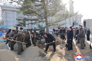 N. Korea's Kim inspects construction of memorial for soldiers killed in Ukraine war