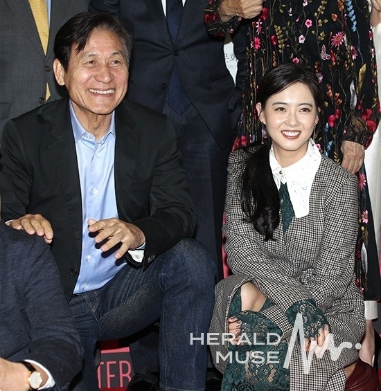 故 안성기, 고아라/사진=헤럴드뮤즈 DB