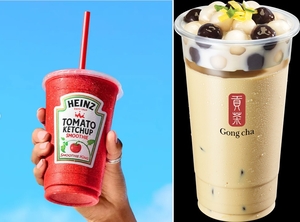 케첩 스무디 vs 사리곰탕 밀크티...소비자도 놀란 컬래버 [식탐] - 뉴스 썸네일 이미지