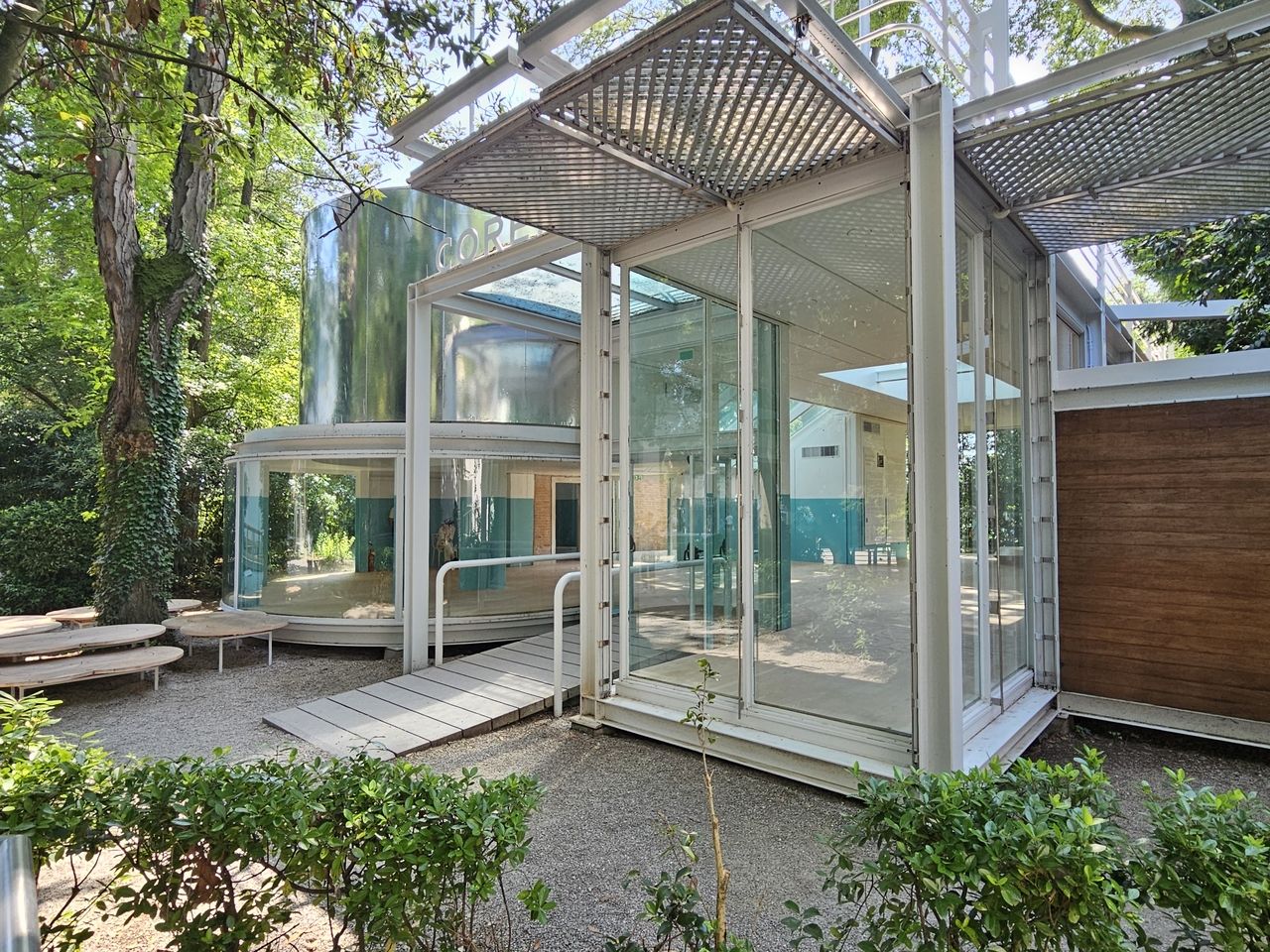 A view of the Korean pavilion in the Giardini at Venice  Biennale 2024 (Park Yuna/The Korea Herald)
