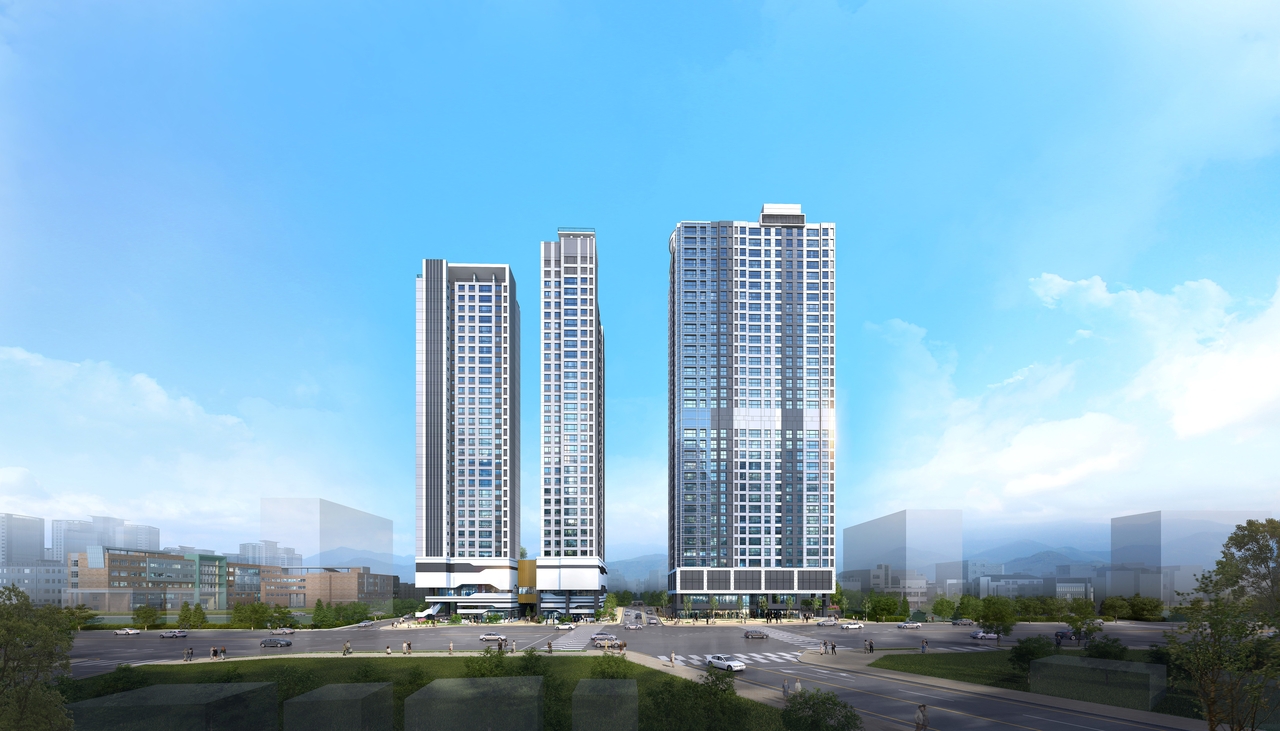 울산 이안 문수로 투시도.[대우산업개발 제공]