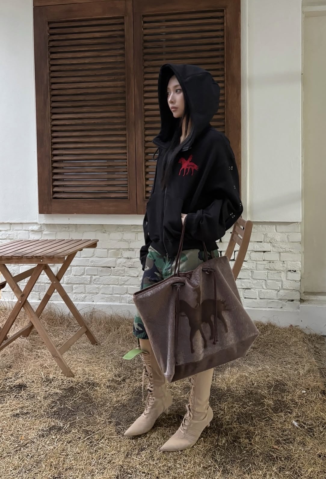 Year of the Horse zip-up hoodie (2000Archives)