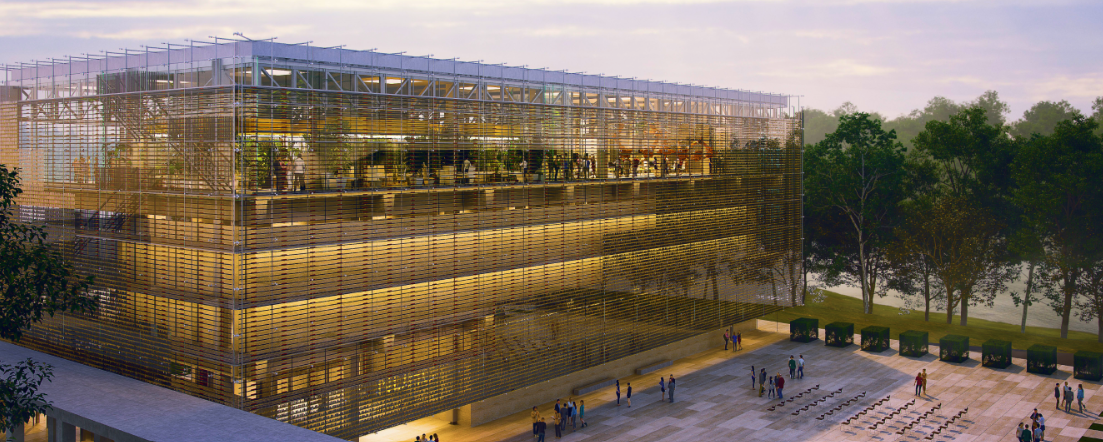 Rendering of the National Digital Heritage Center, to be located at the National Museum Complex of Korea in Sejong (NMCK)