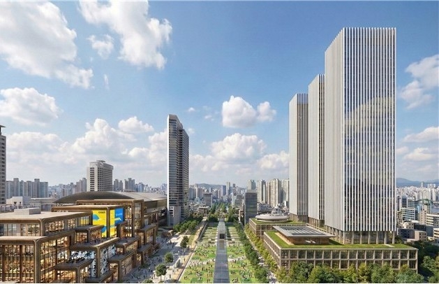 A rendering of Hyundai Motor Group’s Global Business Complex redevelopment in Samseong-dong, southern Seoul (Seoul Metropolitan Government)