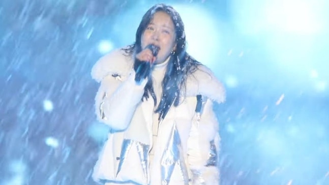 백지영 화천산천어축제 무대. 온라인 커뮤니티 캡처