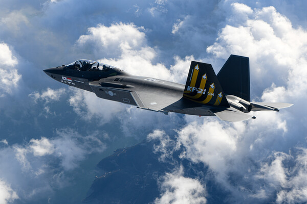 A KF-21 fighter jet, South Korea’s homegrown 4.5-generation fighter aircraft (Korea Aerospace Industries)