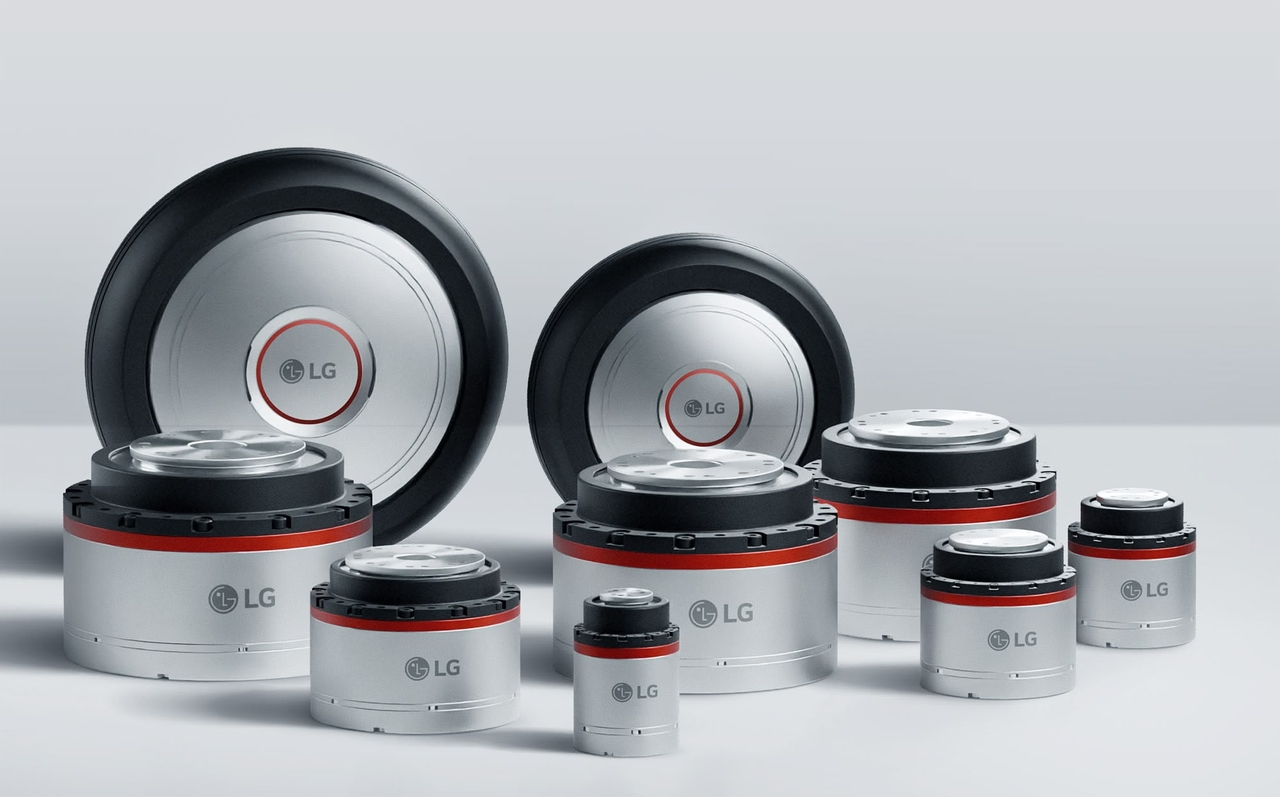 Designed to move robot arms, legs and hands, LG&rsquo;s Axium actuators use in-house motor technology adapted from the company&rsquo;s appliance lineup. (LG Electronics)