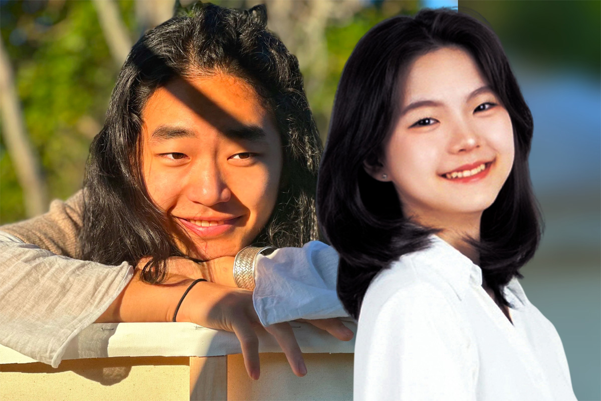 Painter and children's book writer Jeon Isoo (left) and novelist Baek Eun-byul (Courtesy of the artists)