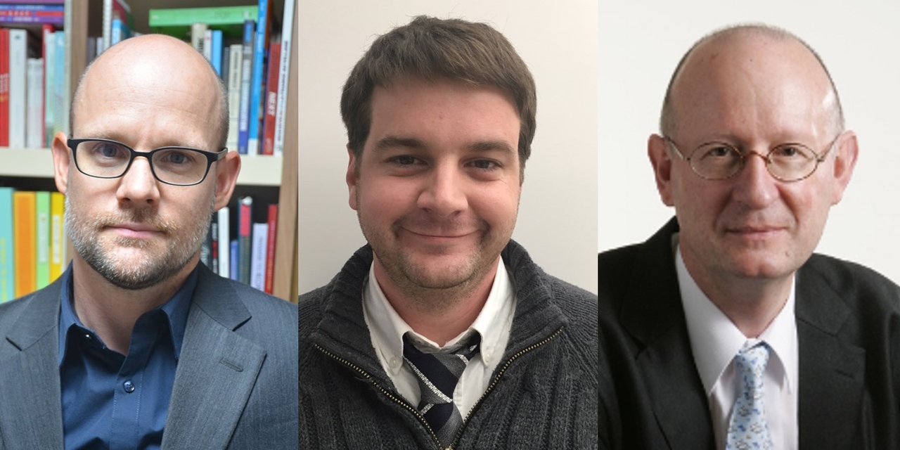 Mason Richey (from left(, a professor of international studies at Hankuk University of Foreign Studies; Benjamin Engel, an assistant professor of Korean studies at Dankook University; and Michael Breen, an author and journalist from the United Kingdom