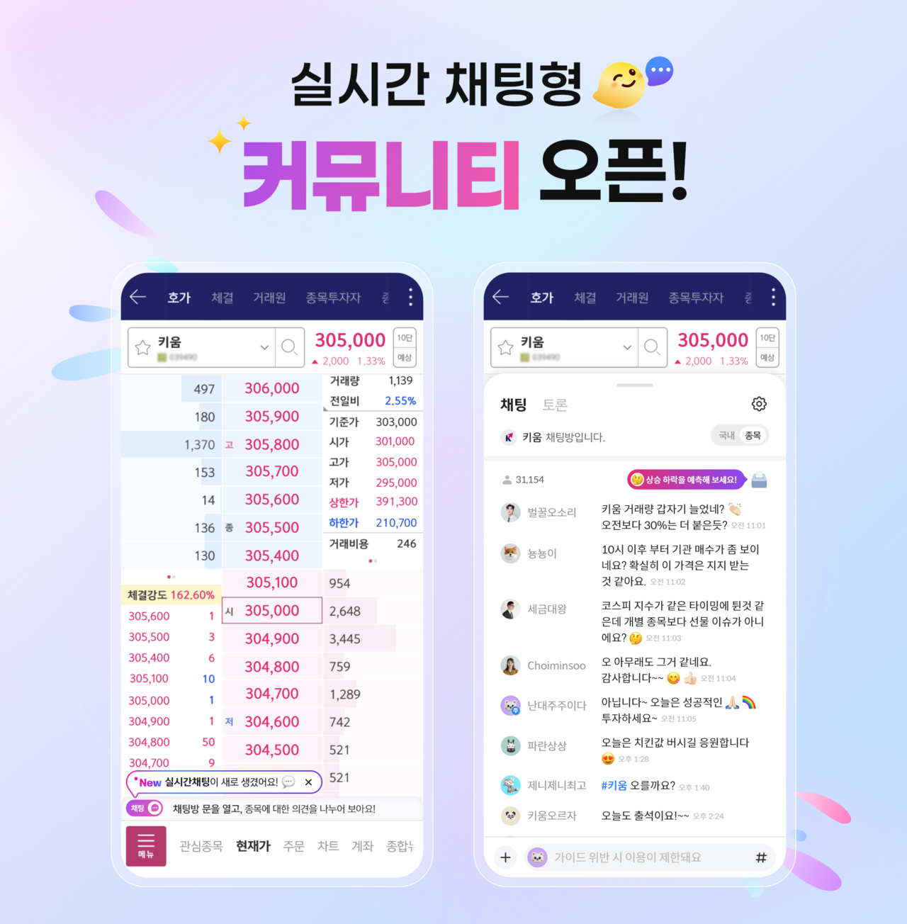 현재가 보며 바로 소통” 키움증권, 실시간 채팅 커뮤니티 오픈 - 헤럴드경제