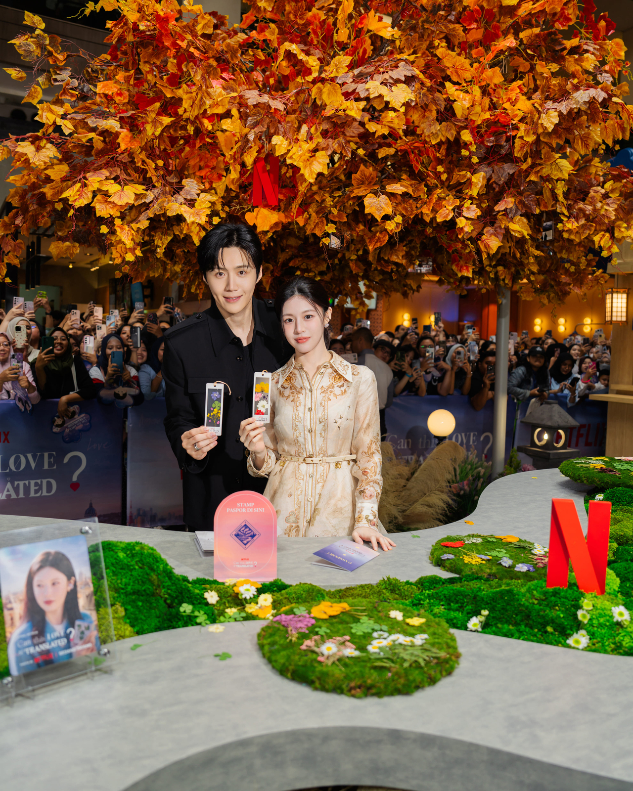 Promotional Photo of “Can This Love Be Translated?” in Jakarta, Indonesia. (Netflix)