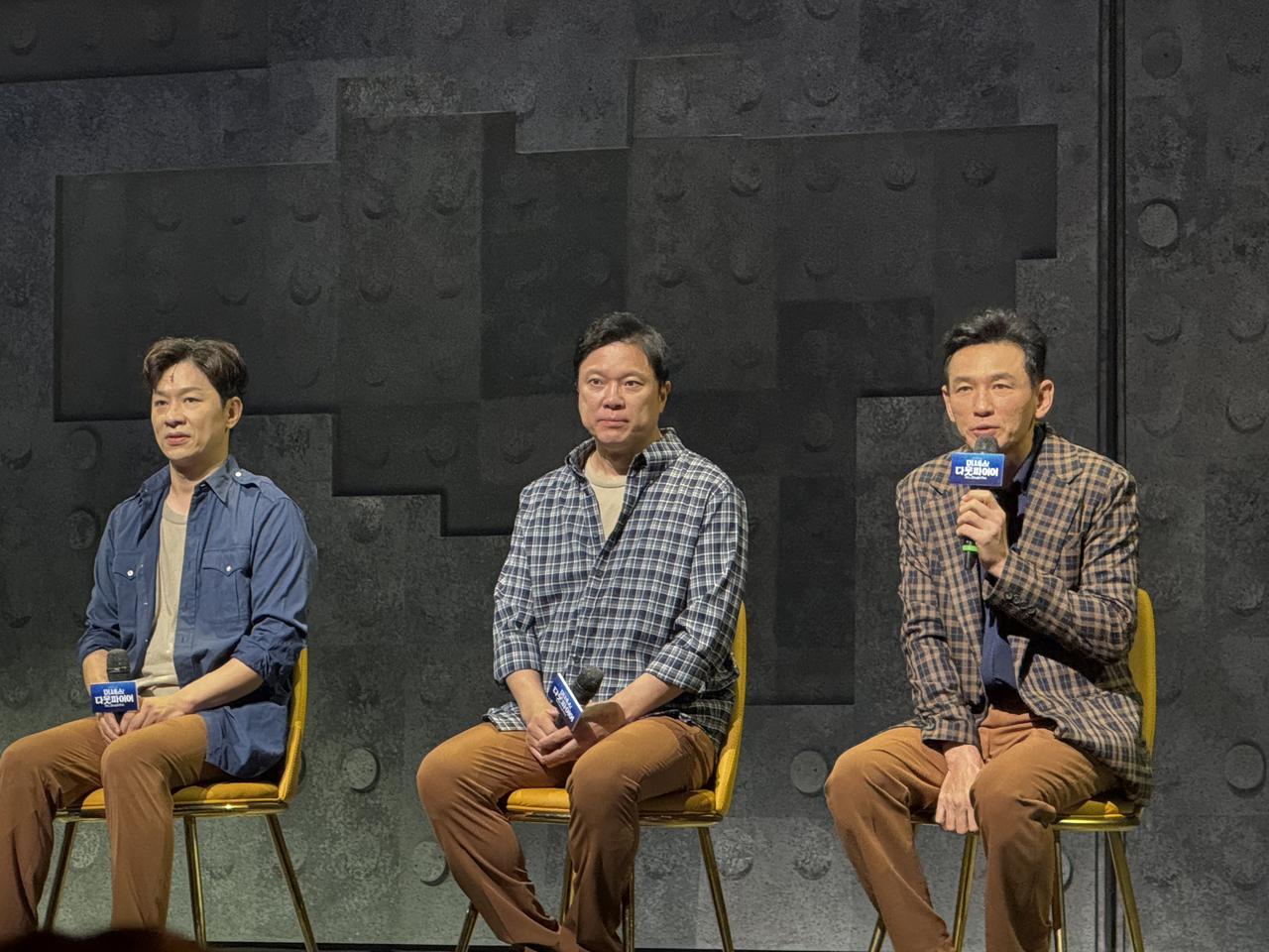 21일 잠실 샤롯데씨어터에서 열린 뮤지컬 ‘미세스 다웃파이어’ 프레스콜 이후 열린 기자간담회. 김민지 기자