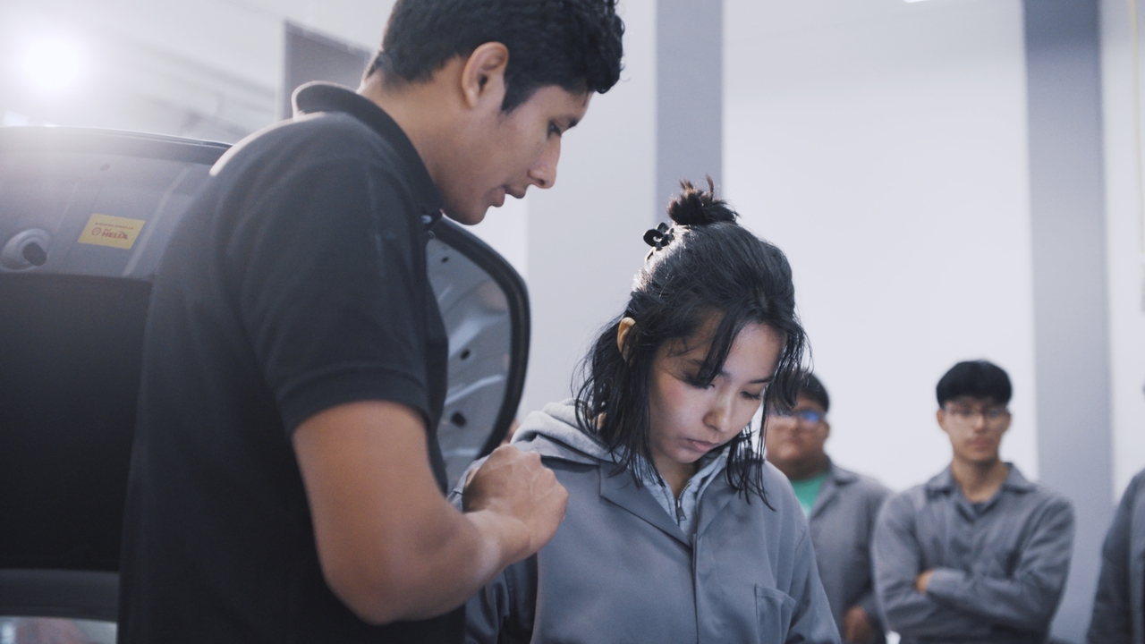 This photo shows a scene from a special documentary highlighting the achievements and future direction of the company's Bootcamp program. (Kia Corp.)