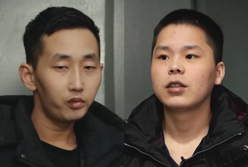 North Korean POWs in Ukraine, each surnamed Ri (left) and Paik (Screen grabs from MBC's "PD Notebook")