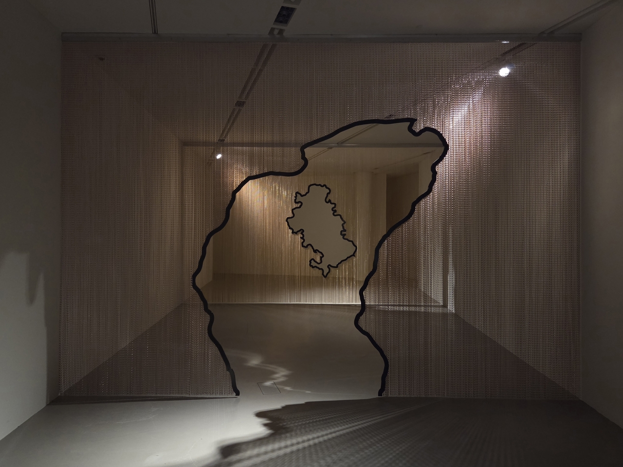 View of "Befriending the Mountains" by Daniel Steegmann Mangrane at Atelier Hermes in Seoul. (Park Yuna/The Korea Herald)
