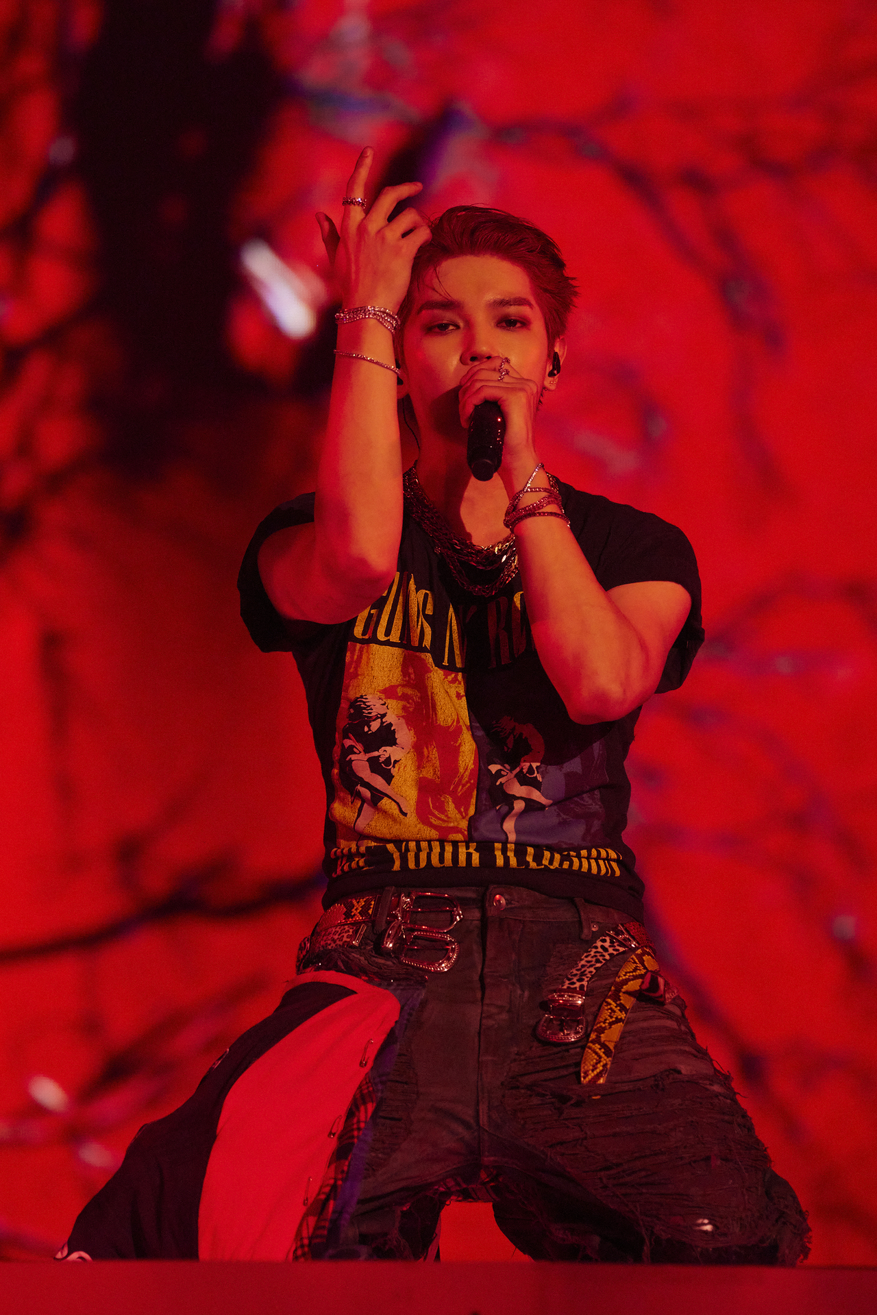Taeyong performs at "TY Track — Remastered" at Ticket Link Live Arena in Songpa-gu, southern Seoul, Sunday. (SM Entertainment)