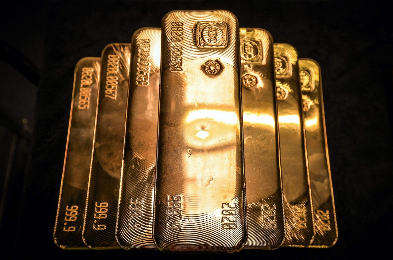 Gold bullion bars after being inspected and polished at the ABC Refinery in Sydney on August 5, 2020   AFP-Yonhap