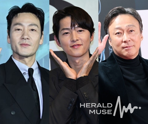 배우 박해수, 송중기, 이성민/사진=헤럴드뮤즈 DB