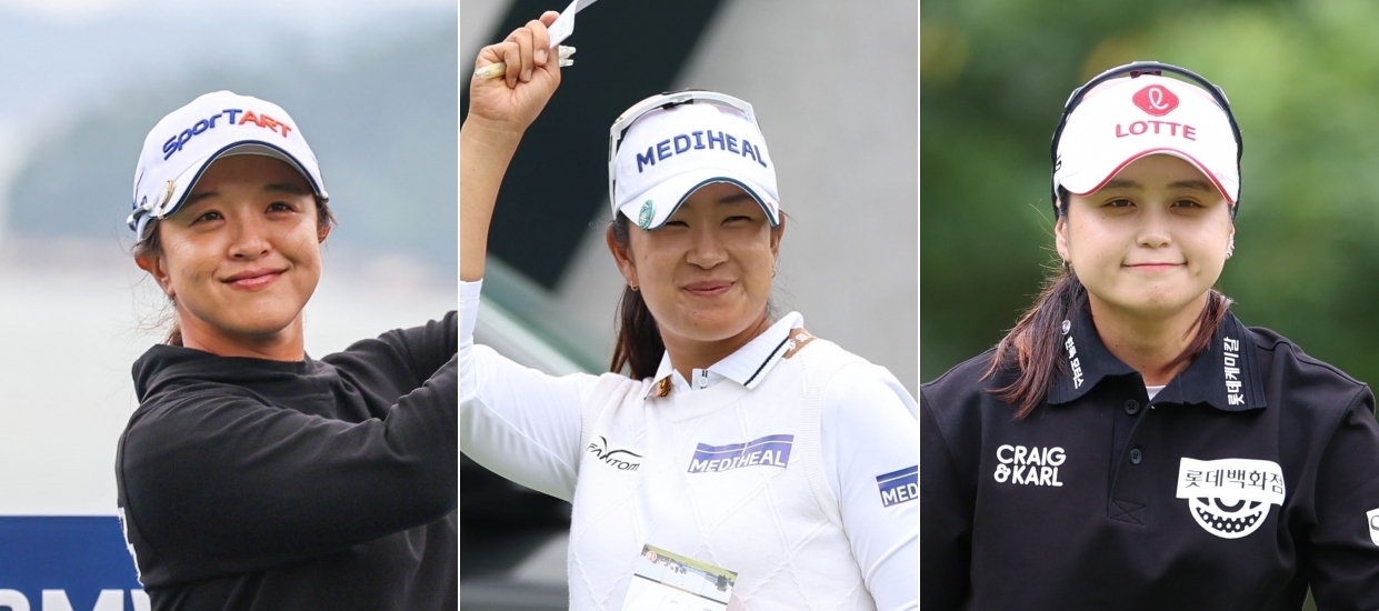 LPGA 투어 김세영, 김아림, 최혜진(이상 왼쪽부터) [뉴시스]