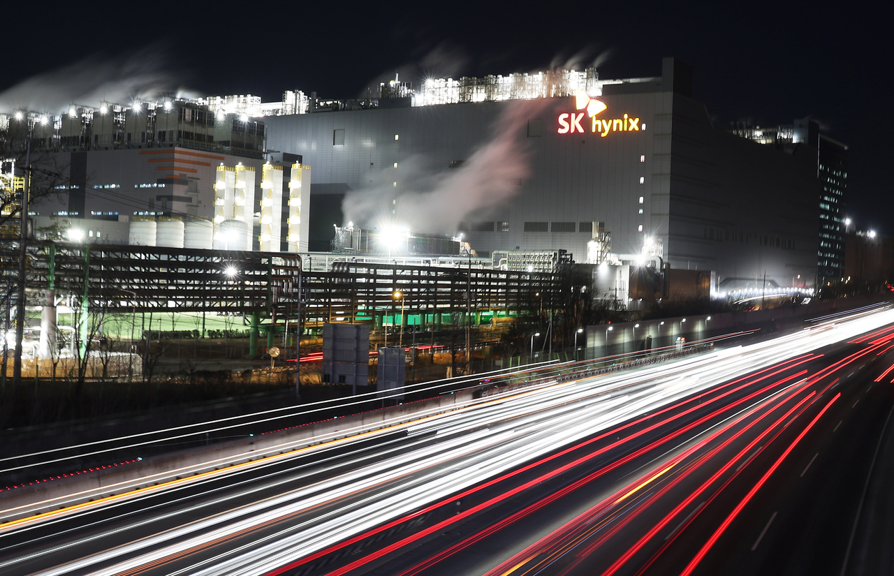 This photo taken Wednesday shows SK hynix Inc's headquarters in Icheon, south of Seoul. (Yonhap)