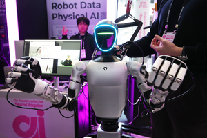 AI-based robots demonstrate at Seoul conference