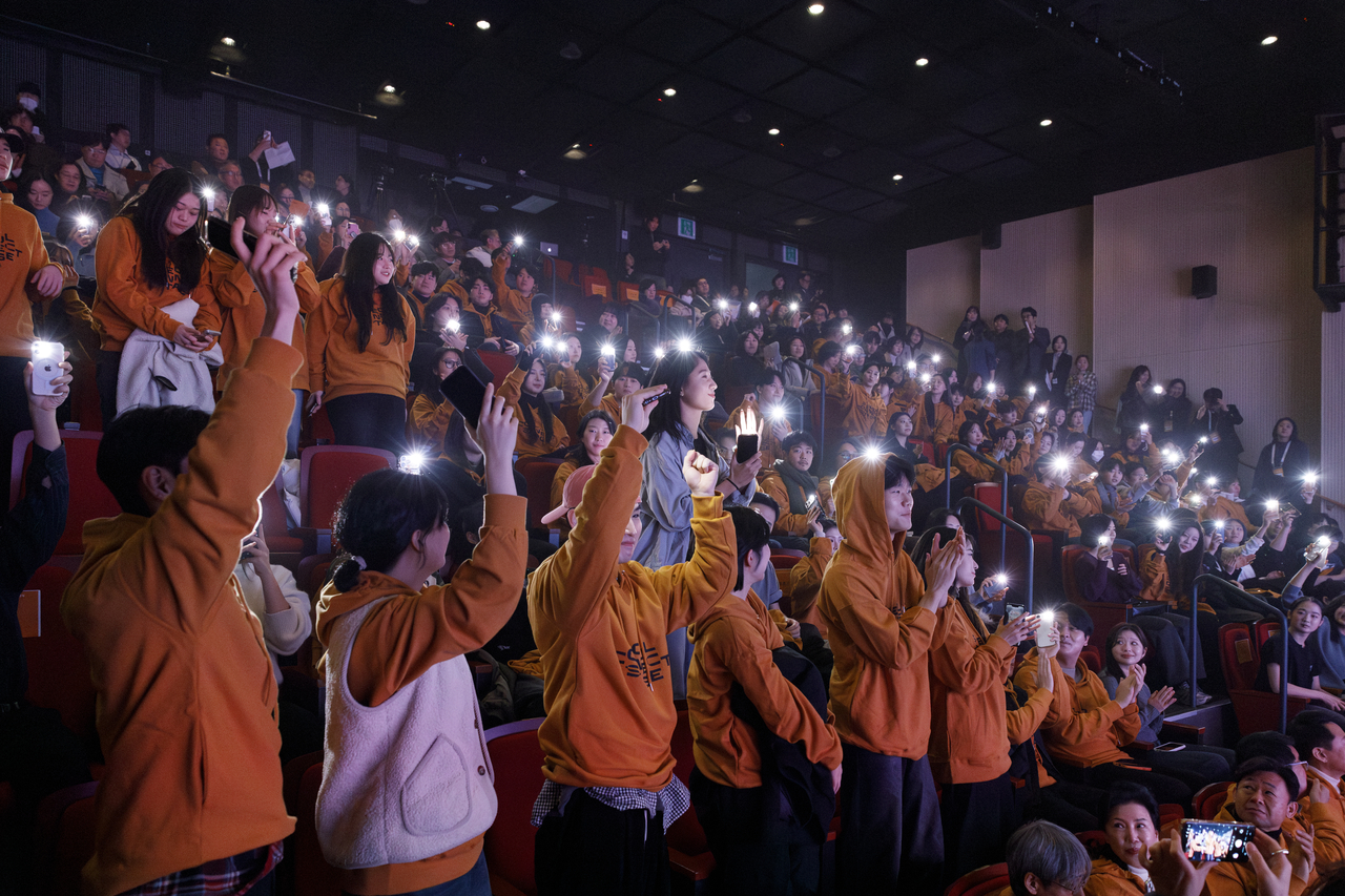 Graduates majoring in theater, dance and traditional arts, participating in the 2026 Seoul Connect Stage, attend the opening ceremony at Seoul Theater 101 on Jan. 26. (Seoul Foundation for Arts and Culture)
