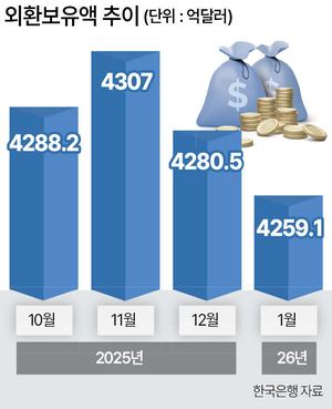 환율 안정에 ‘실탄’ 투입했더니 외환보유액 2개월 연속 줄었다