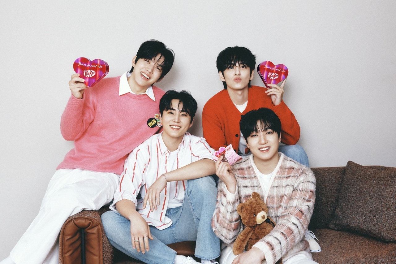 네슬레코리아 킷캣의 DAY6 밸런타인데이 시즌 캠페인 [네슬레코리아 킷캣 제공]