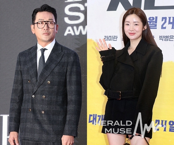 배우 하정우, 차정원/사진=헤럴드뮤즈 DB